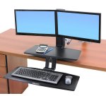 Ergotron WorkFit -A 61 cm (24") Bureau Noir