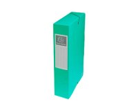 Boîte classement exacompta exabox carte lustrée 7/10e a4+ 25x33cm dos 6cm coloris vert