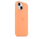 Apple iPhone 15 Silicone Case with MagSafe - Orange Sorbet