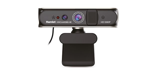 Hamlet HWCAM1080-HE webcam 2 MP 1920 x 1080 Pixel USB 2.0 Nero