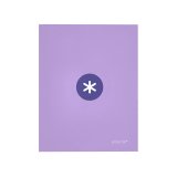 Classeur antartik 4 anneaux end 40mm a4+ carton remborde    coloris lavande