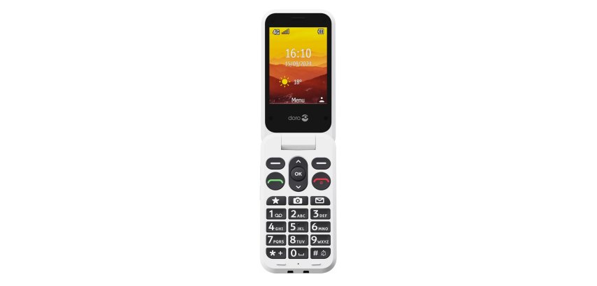 Doro Leva L20 7,11 cm (2.8") 132 g Rouge, Blanc Téléphone numérique