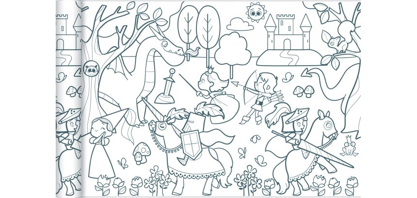 Graffy Roll, Princesses et chevaliers - Blanc