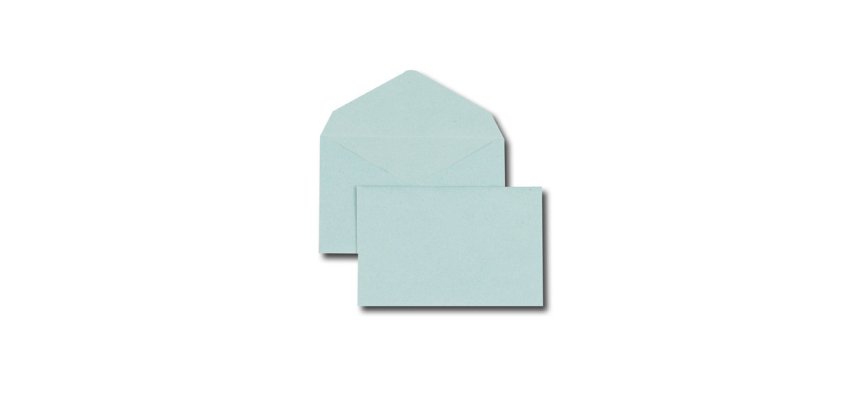 Enveloppe gpv election recyclee 90x140mm 80g patte   triangulaire non gommee bleu  boite 500 unites