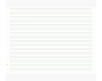 "2000 feuilles de listing zoné vert 380x11"" 1pli Bandes Caroll Non Détachables 70g"