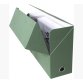 Boîte de transfert, carton rigide recouvert de papier toilé, dos 12 cm, 34x25,5 cm, Vert