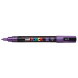 Marqueur pte conique fine en plastique, à base d'eau, encre à pigmentation Violet Pailleté