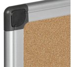Bi-Office Maya Cork Board Fixed bulletin board Aluminium, Black, Wood