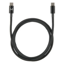Mobilis 001389 câble USB USB 2.0 1 m USB C Noir