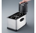 Friteuse électrique FR 3431, acier inoxydable/noir