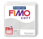 Pâte à modeler fimo soft coloris gris pain 57g