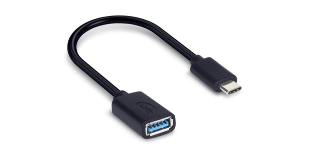 Hamlet XADTC-U2A-MF02 cavo USB USB 3.2 Gen 1 (3.1 Gen 1) 0,2 m USB A USB C 5 Gbit/s Nero