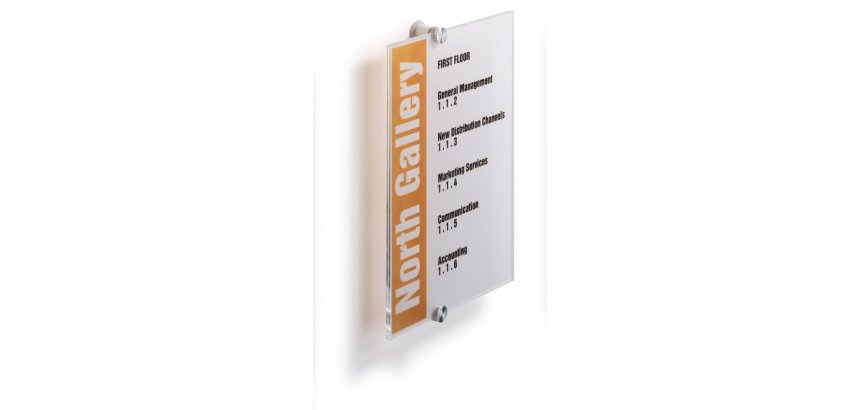 Durable Crystal Sign A4 Transparent