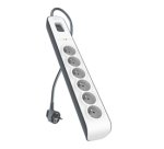 Belkin BSV603ca2m Noir, Blanc 6 sortie(s) CA 2 m