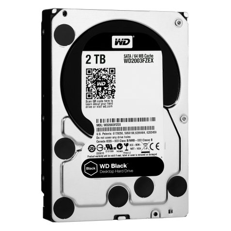 Western Digital Black disque dur 2 To 7200 tr/min 64 Mo 3.5" Série ATA III