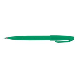 Feutre pentel sign s520 ecriture douce aquarellable   pointe moyenne 2mm baguee     longue duree encre vert