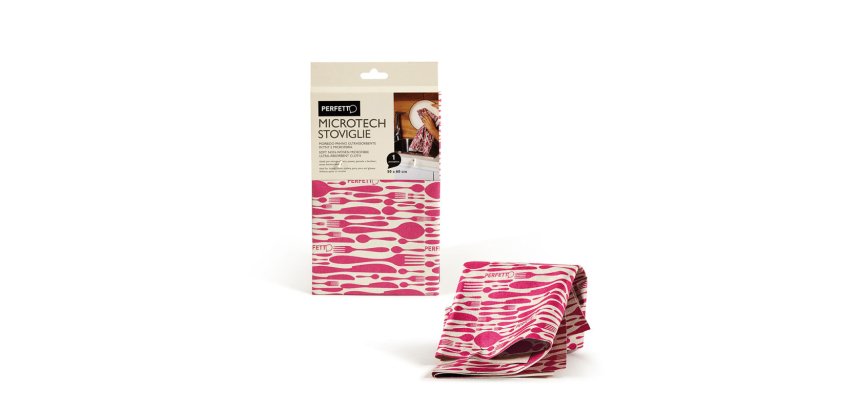 Perfetto 8052474125231 cleaning cloth Polyamide, Polyester Beige, Red 1 pc(s)