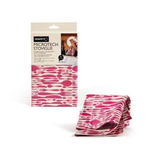 Perfetto 8052474125231 cleaning cloth Polyamide, Polyester Beige, Red 1 pc(s)