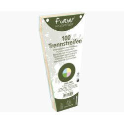 Paquet de 100 intercalaires trapèze assortis. Perforation 2 trous