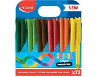 Crayon couleur infinity maped corps triangulaire coloris    assortis pot 72 unites