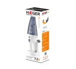 Haeger PV-45G.004A aspiradora de mano Gris, Blanco Sin bolsa