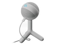 Logitech G Yeti Orb, micrófono condensador RGB con LIGHTSYNC para gaming, micrófono USB para streaming, cardioide, Plug and Play USB para PC/Mac - Blanco