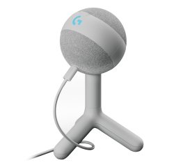Logitech G Yeti Orb, micrófono condensador RGB con LIGHTSYNC para gaming, micrófono USB para streaming, cardioide, Plug and Play USB para PC/Mac - Blanco