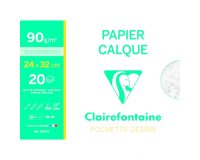 Papier Calque pochette 20F 24x32cm 90/95g