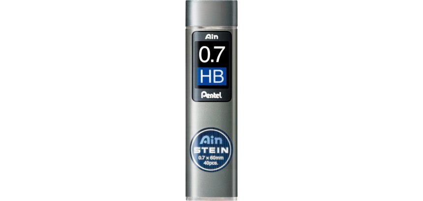 Mine pentel 0.7mm hb haute densité résistante étui avec bec verseur 40 unités