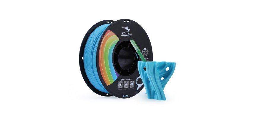 Creality 3301010310 3D-printmateriaal Polymelkzuur Blauw 1 kg