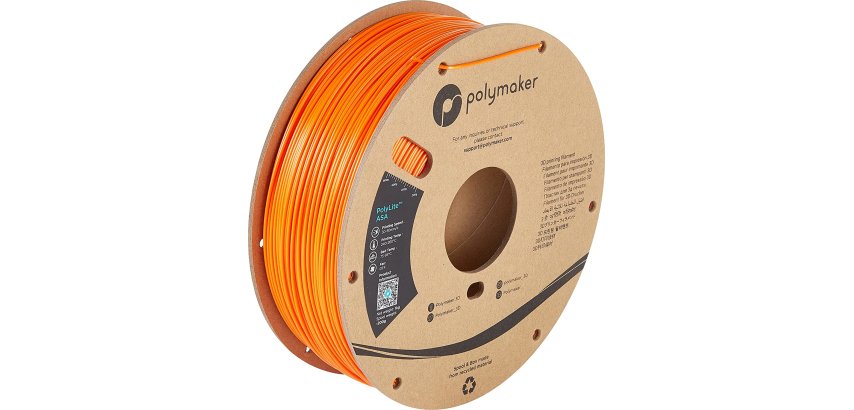 Polymaker PF01007 3D Printing Material Acrylonitrile-Styrene-Acrylate Orange 1 kg