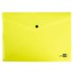 Pochette enveloppe liderpapel polypropylene 180 microns a4  97x210mm 50f fermeture bouton jaune fluo opaque
