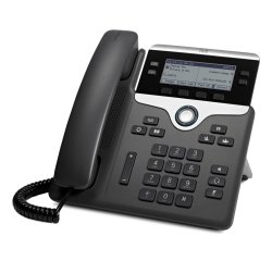 Cisco 7841 teléfono IP Negro, Plata 4 líneas LCD