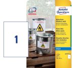 Avery J4775-10 self-adhesive label Rectangle Permanent White 10 pc(s)