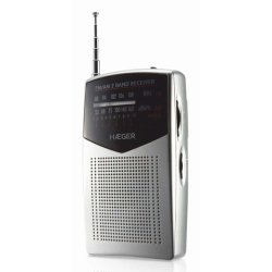 Haeger PR-BIB.006A radio Portátil Analógica Negro, Plata