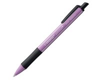 Stylo-bille stabilo pointball wild flowers 3200m d'ecriture trait 0,5mm retractable grip  antiderapant mauve glycine
