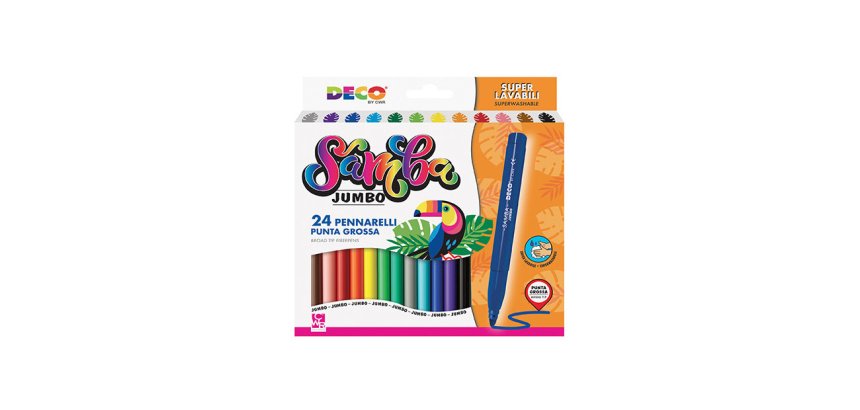 CWR Jumbo Samba marker 12 pc(s) Assorted colours