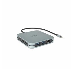 DICOTA D32057 hub & concentrateur USB Type-C 10000 Mbit/s Argent