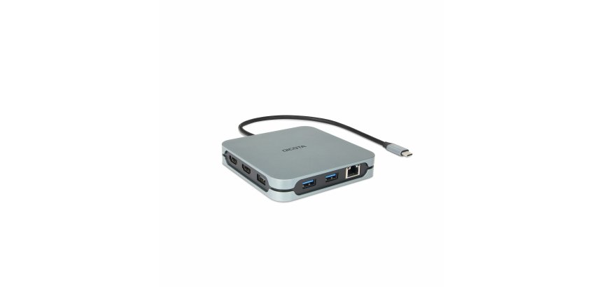 DICOTA D32057 hub & concentrateur USB Type-C 10000 Mbit/s Argent