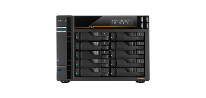 Asustor LOCKERSTOR 10 Gen3 NAS Bureau AMD Ryzen V3C14 16 Go DDR5 ADM Noir