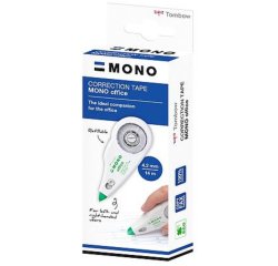 Roller correcteur tombow mono office rechargeable frontal   4,2mmx14m boite carton