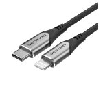 Vention Cable USB 2.0 Tipo-C Lightning TACHF/ USB Tipo-C Macho - Lightning Macho/ 1m/ Gris