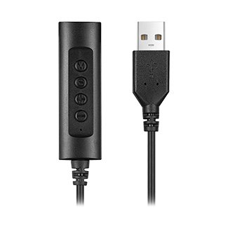 Hamlet HHEADA-UA cable gender changer USB-A 3.5mm Black