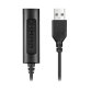 Hamlet HHEADA-UA cable gender changer USB-A 3.5mm Black