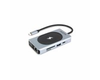 DICOTA D32059 hub & concentrateur USB Type-C Noir, Argent