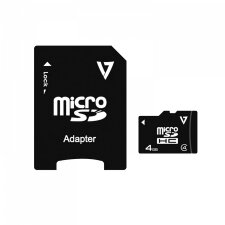 V7 VAMSDH4GCL4R-2E 4 GB MicroSDHC Clase 4