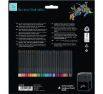 Crayon couleur faber-castell black edition bois noir       triangulaire ergonomique mine super soft boite 50 unites