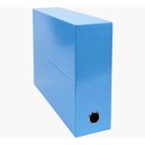 Boîte de classement Iderama, carte lustrée pelliculée, dos 9 cm, 34x25,5cm, coloris Bleu clair