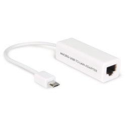 Hamlet Cavo adattatore micro USB OTG to LAN converte in porta RJ-45 Fast Ethernet 10/100 Mbps per Tablet e Smartphone