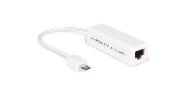 Hamlet Cavo adattatore micro USB OTG to LAN converte in porta RJ-45 Fast Ethernet 10/100 Mbps per Tablet e Smartphone
